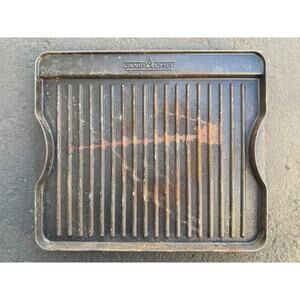 CAMP CHEF CAST IRON GRIDDLE GRILL REVERSIBLE OUTDOOR CAMPING ~ 14x16inches